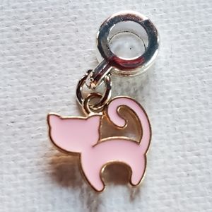 Charm. Silver and gold tone. NWOT.  Fits in Pandora snake chain Bracelet.